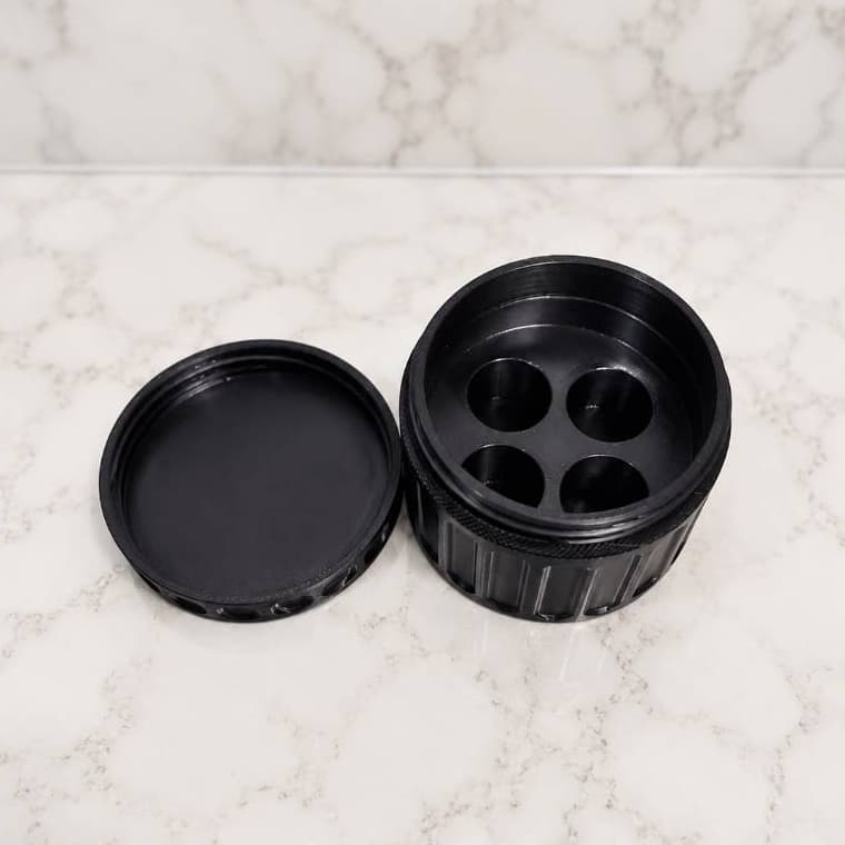 Porta Ampola - Vacina - 4 Unidades 3ml a 5ml Organizador com Tampa Rosca Portátil