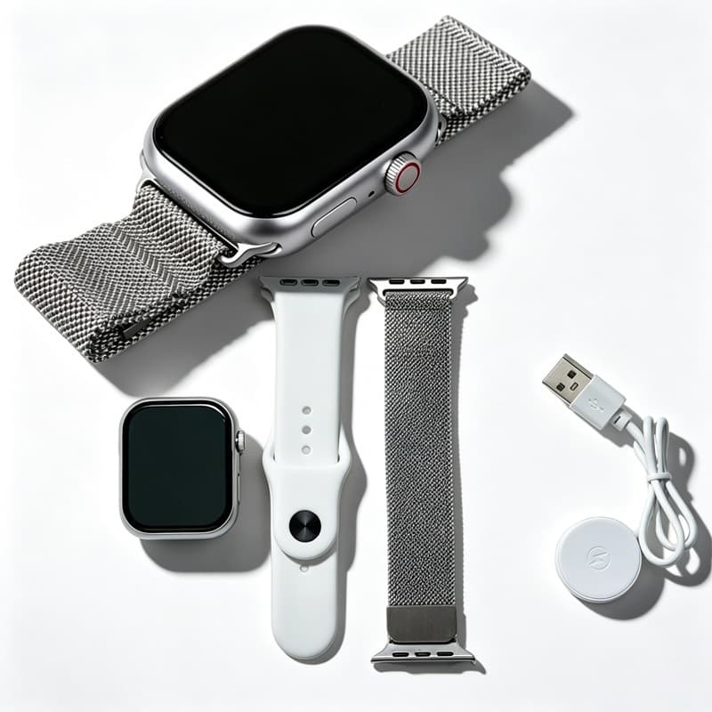kit Smartwatch Relógio Inteligente 38mm/45mm ultra 2 Em 1 Presente Digital Pulseira Colorida Rastreador De Freqüência Ca