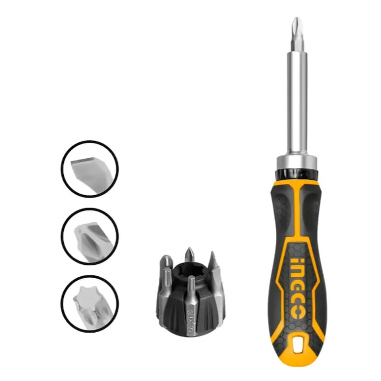 Chave Fenda Philips E Torx Com Catraca 7 Bits Ingco