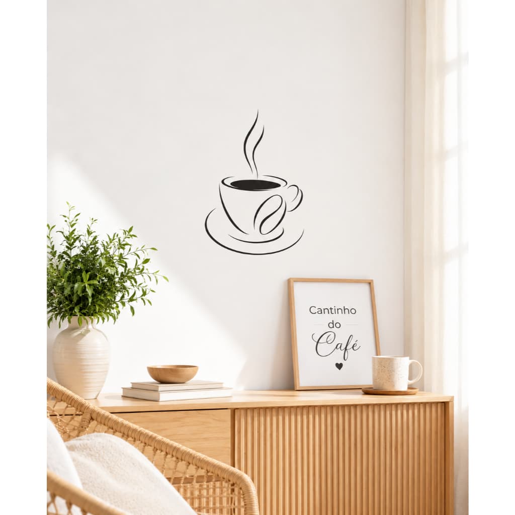 Adesivos Cantinho do Café | Decoração Moderna para Espaço Gourmet
