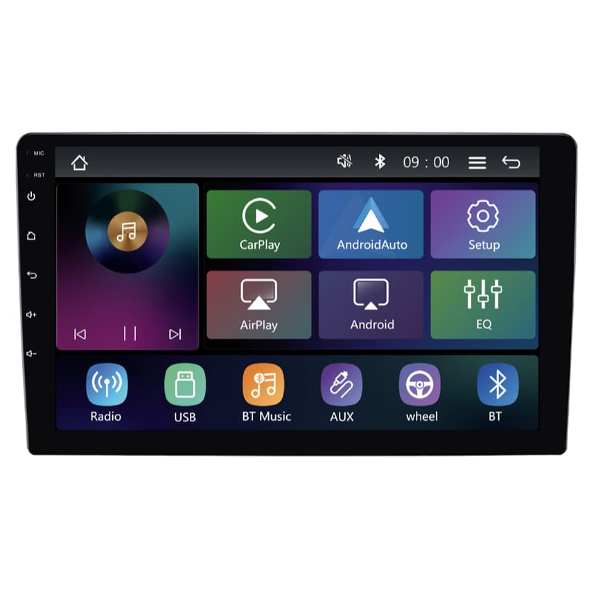 Central Multimídia Roadstar RS-9200BR 9" CarPlay Sem Fio - Tela IPS Full Touch com Android Auto