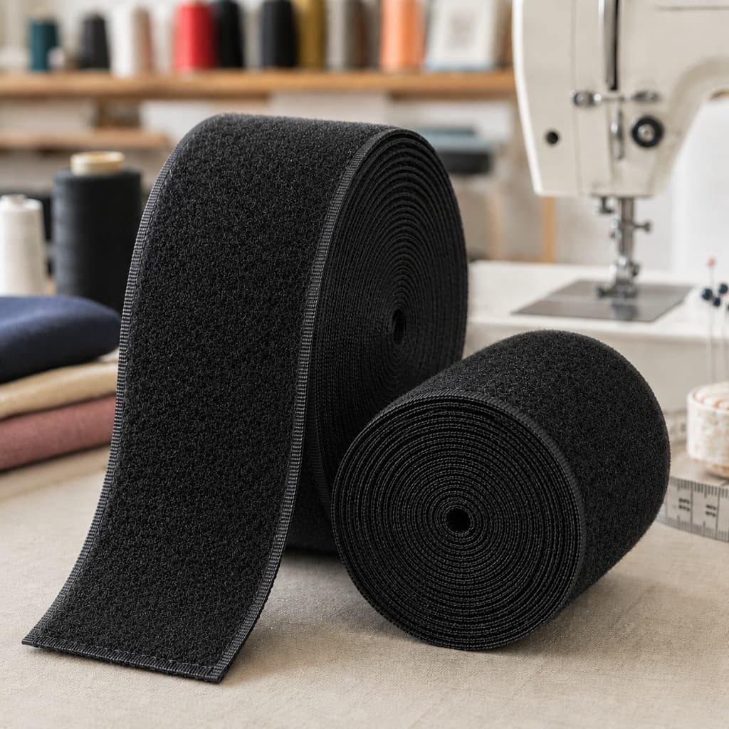 Velcro Costura 50mm Preto Fecho De Contato Lado Fêmea Industrial Estofados Metro Alta Resistência