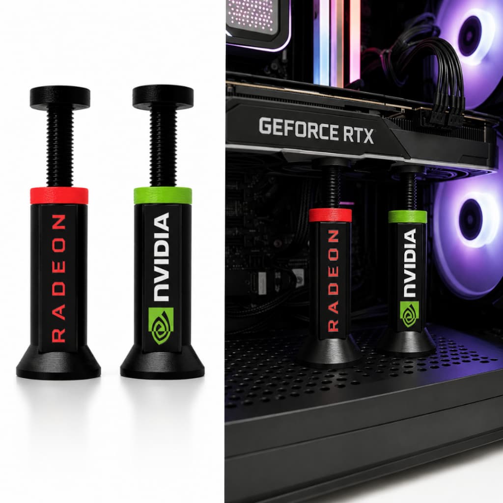 Suporte Gpu Placa De Video Ajustavel 7-12,5cm Nvidia Radeon