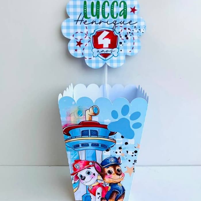 10 Centro de Mesa Personalizado Patrulha canina | Qualquer Tema | Festa Infantil, Chá de Bebê e Casamento