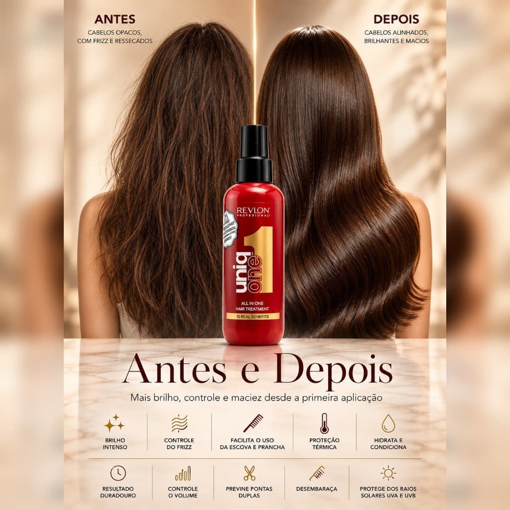 Protetor Termico Cabelo Revlon Uniq One Leave In 10 em 1