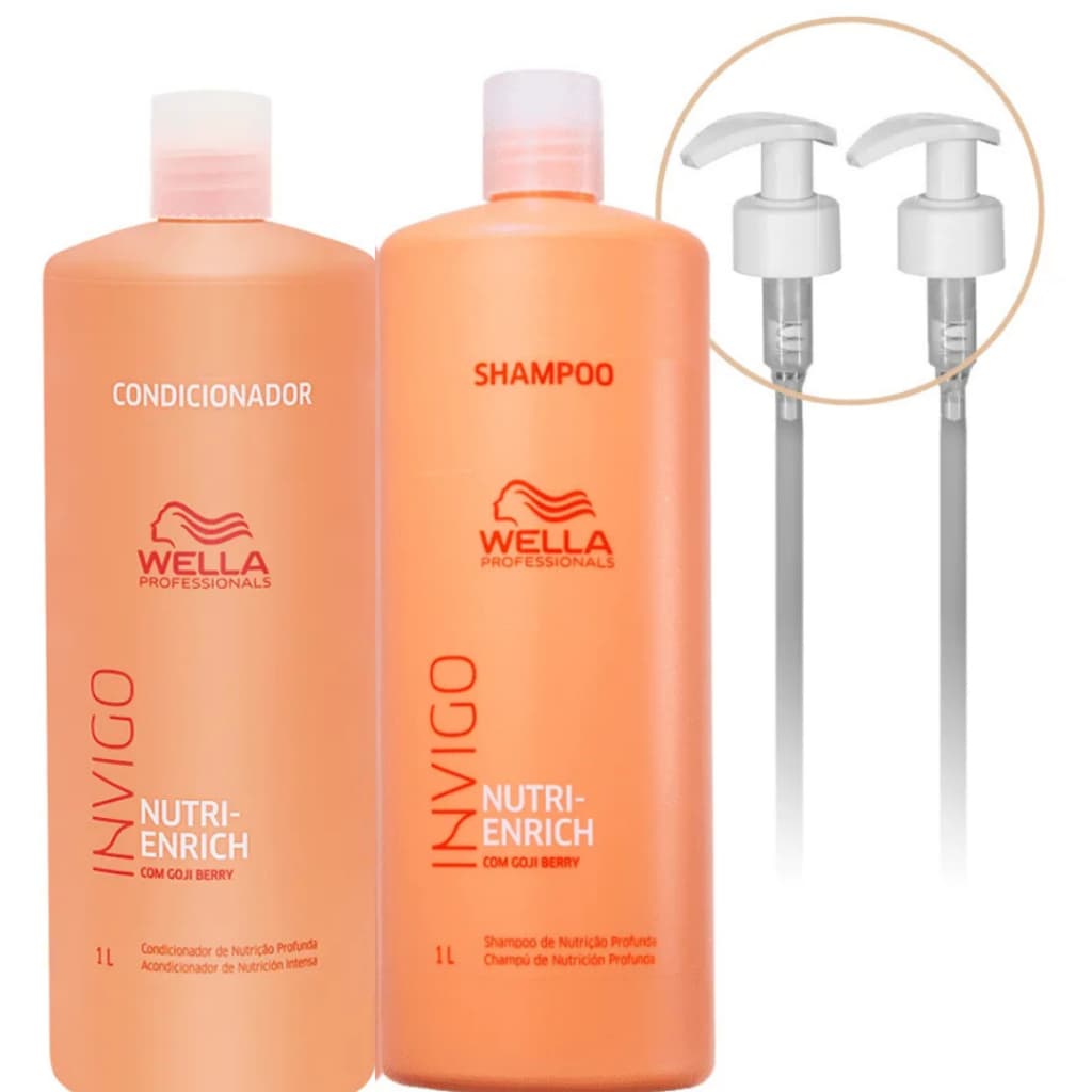 Kit Wella Pro Invigo Enrich Shampoo 1L + Condicionador 1L