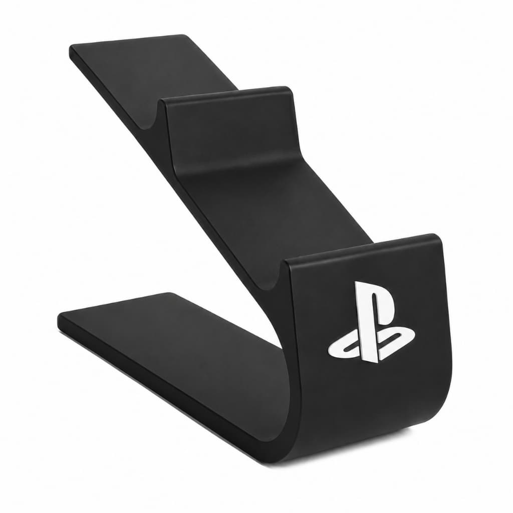 Suporte para Controles PS5/PS4 - Design Moderno e Compacto, Acabamento Premium, Preto
