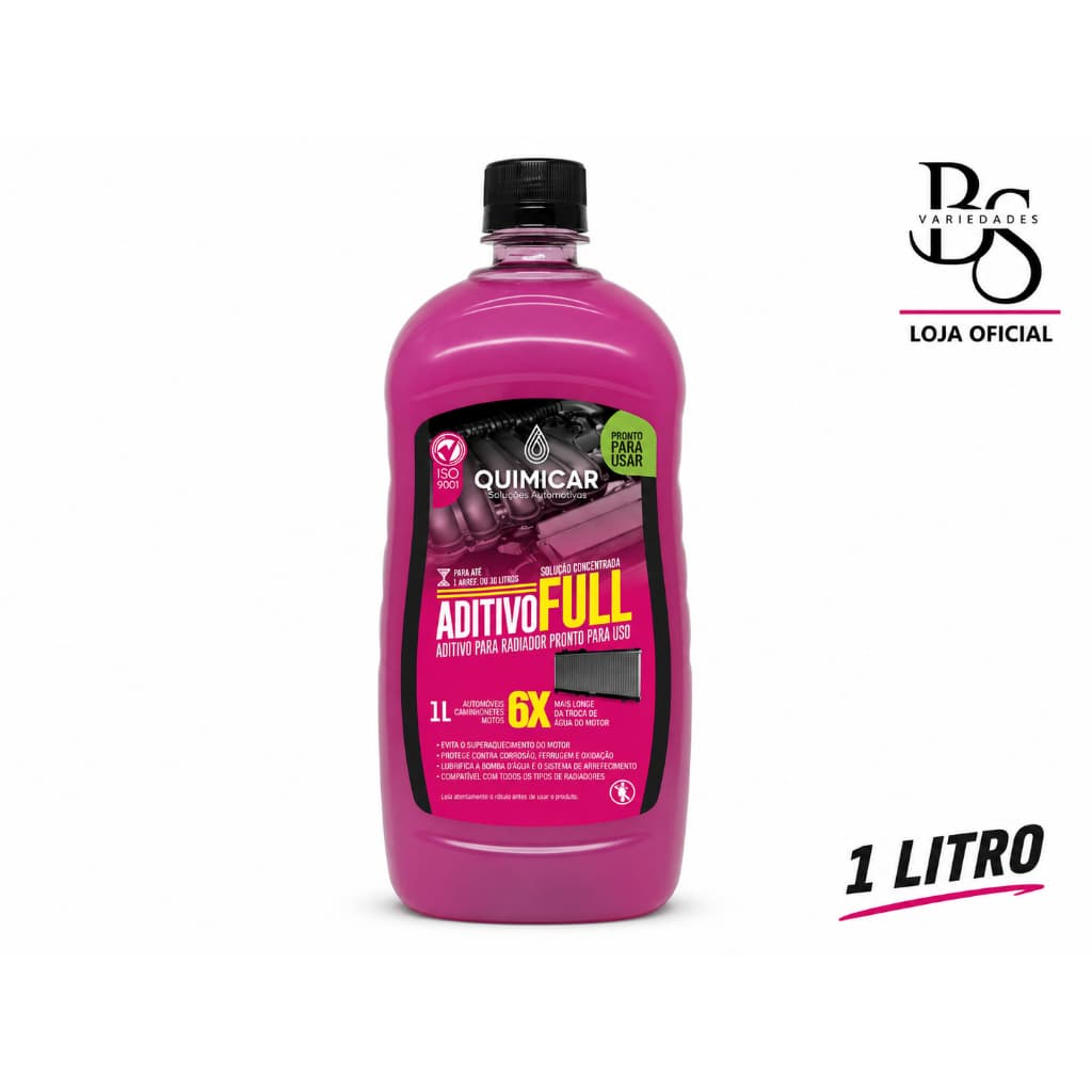 Aditivo para Radiador Pronto Uso Rosa 1 Litro - Quimicar