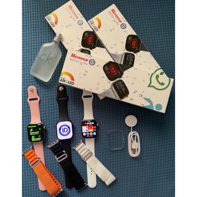 Smartwatch W11 Pro Series 11 AMOLED GPS NFC Chamadas Bluetooth Android iPhone IP68