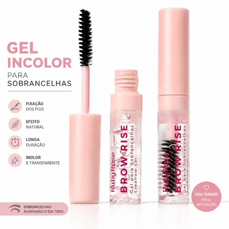 GEL INCOLOR PARA SOBRANCELHAS BROW RISE RUBY ROSE HB-E2503