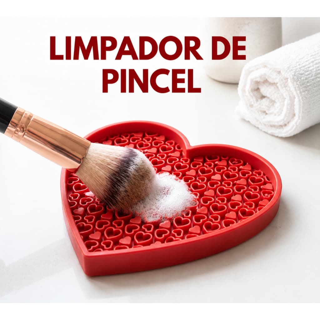 Limpador de Pincéis de Maquiagem 3D