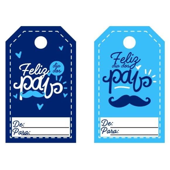 Kit Tags Dia dos Pais Presentes e Lembrancinhas