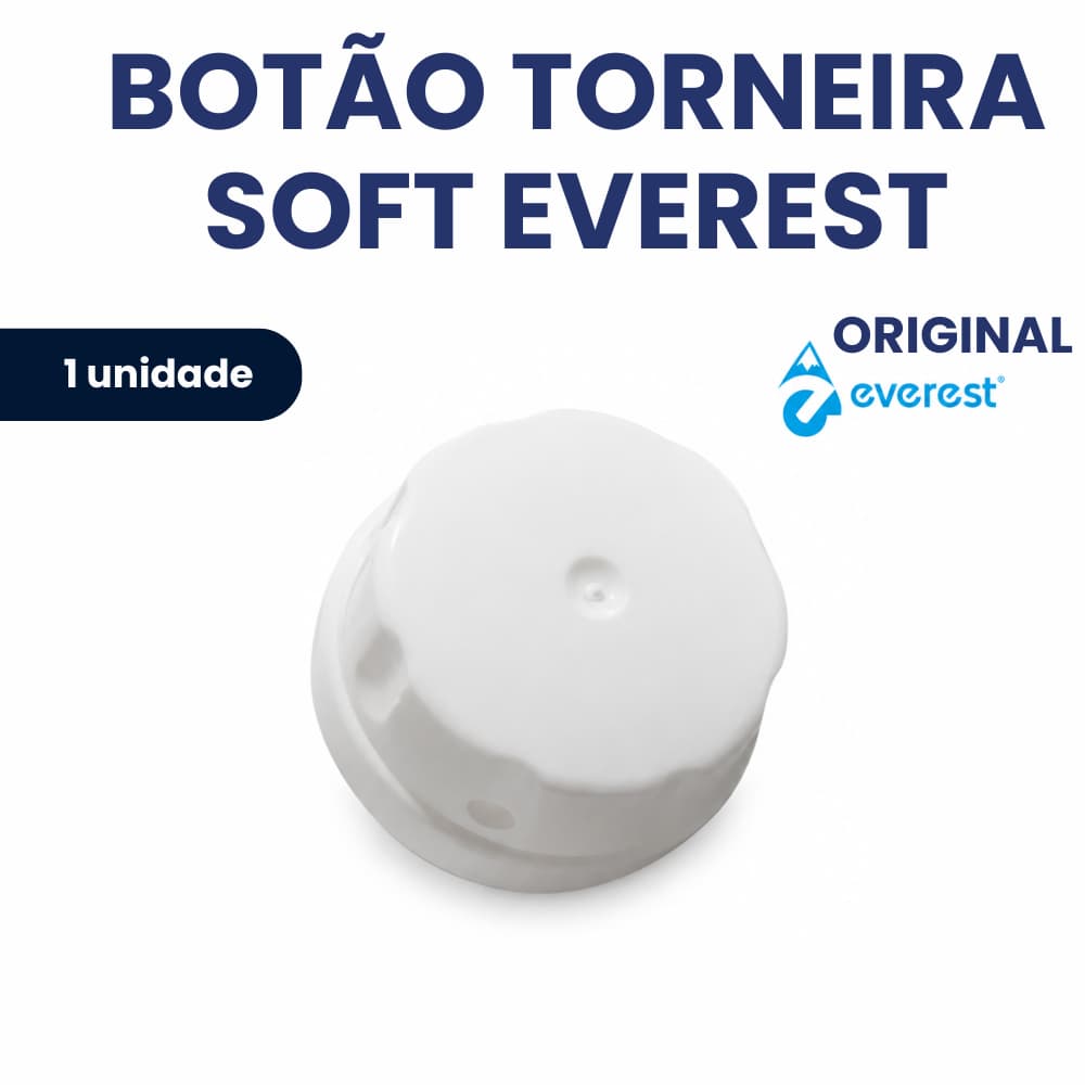 Botão Torneira Manopla Purificador Soft Everest Original Modelo Antigo Branco 1 unidade
