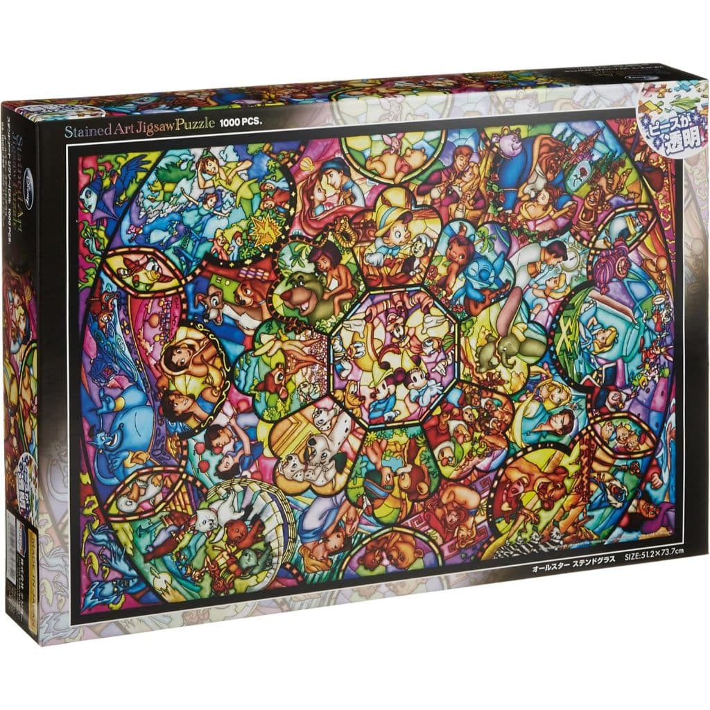 Quebra-cabeça de 1000 peças com arte em vitral: All-Stars Vitral (51,2 x 73,7 cm) DS-1000-764