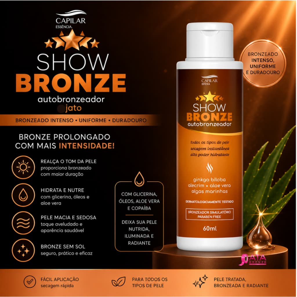 AUTOBRONZEADOR A JATO TRADICIONAL 60ml - CAPILAR ESSÊNCIA