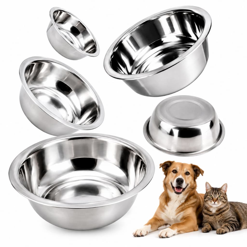 Comedouro Vasilha Tigela Inox Para Cães Gatos Pet Cachorro