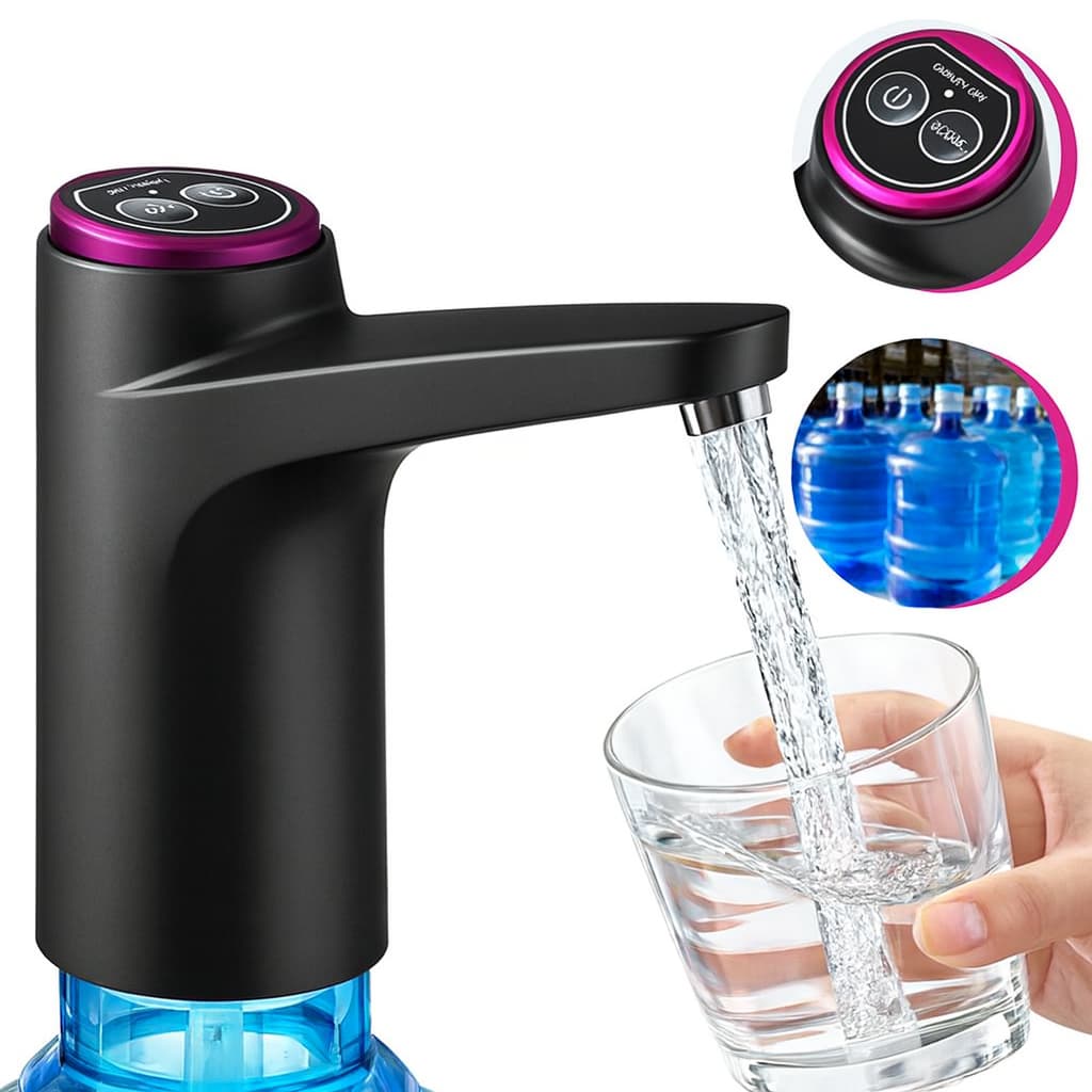 Bebedouro bomba elétrica para galão Água Recarregável bomba de água para galão de 5L/10L/20L