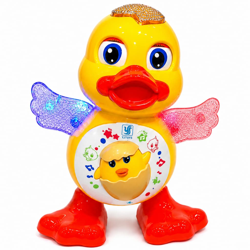 Patinho Dançante Musical Infantil Luz Som E Movimento Brinquedo Interativo