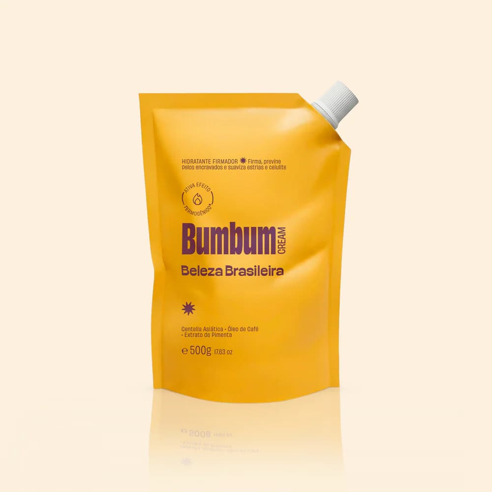 Kit Bumbum Cream Pote 200g + Refil 500g Creme Firmador Anticelulite Estrias Termogênico Beleza Brasileira