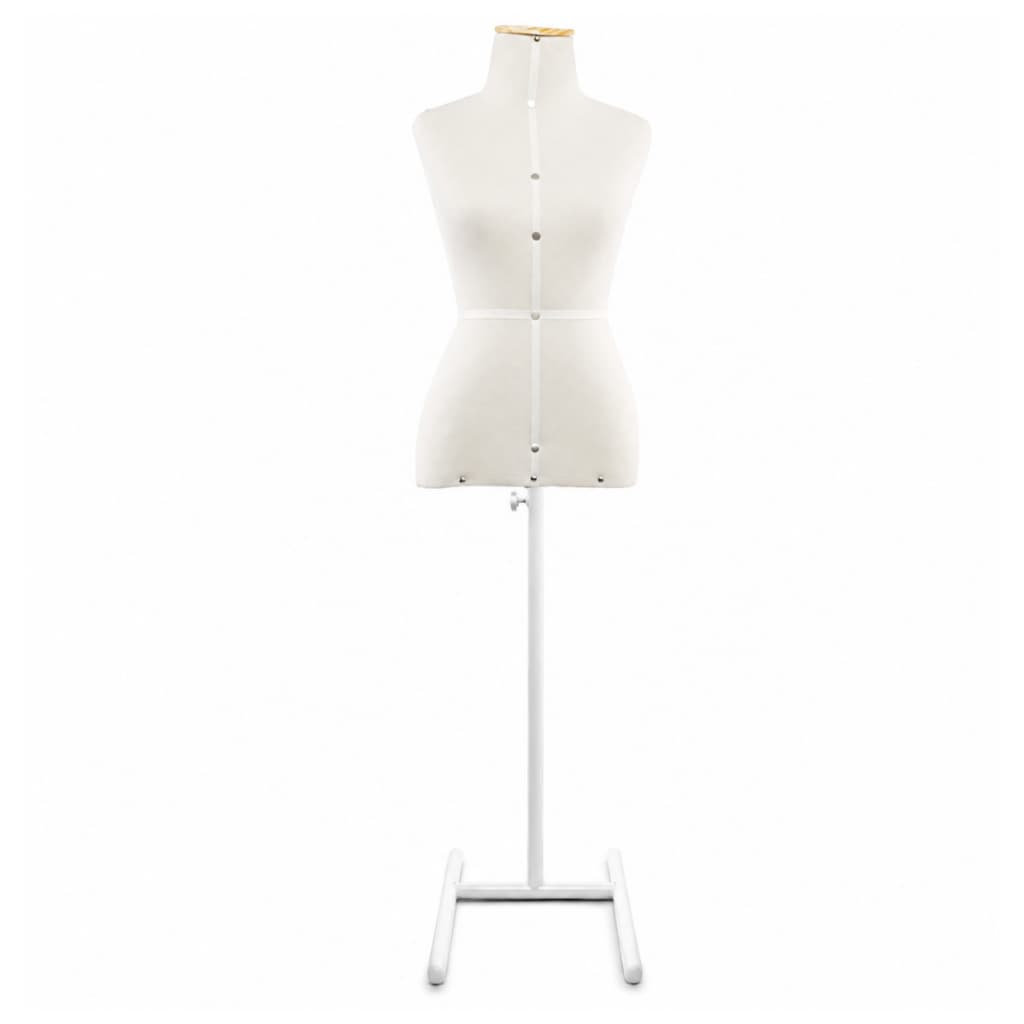 1 Busto Manequim Feminino para Costura Moulage | Pedestal H Regulável | Vitrine Loja | Corte e Confecção