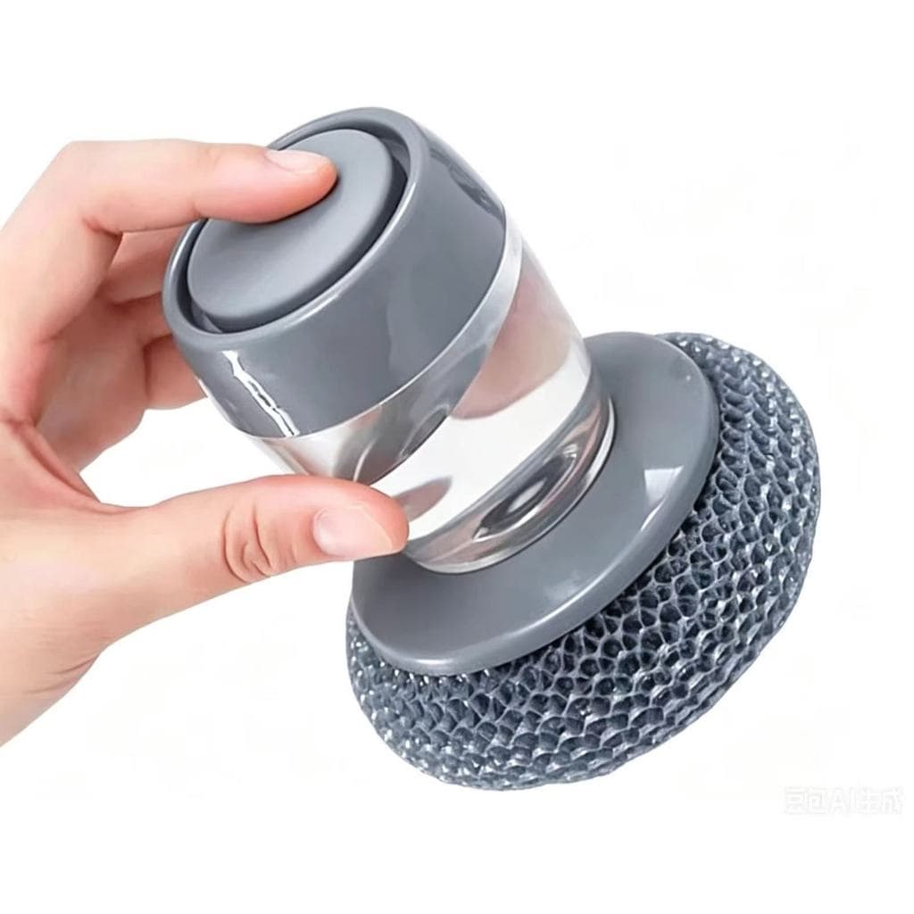 Escova de Louça/Panela De Aço com Dispenser Recipiente para Detergente Fogão Cozinha Limpeza Esponja