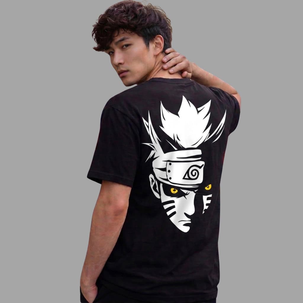 Camisa Oversized Estampada Anime Naruto 100% Algodão Masculino Feminino Tecido Premium Promoção