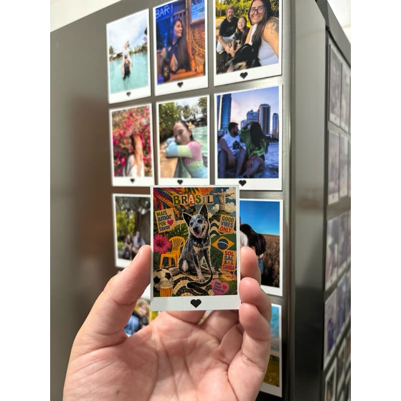 kit 12 foto Polaroid imã de geladeira foto sua personalizada foto imã
