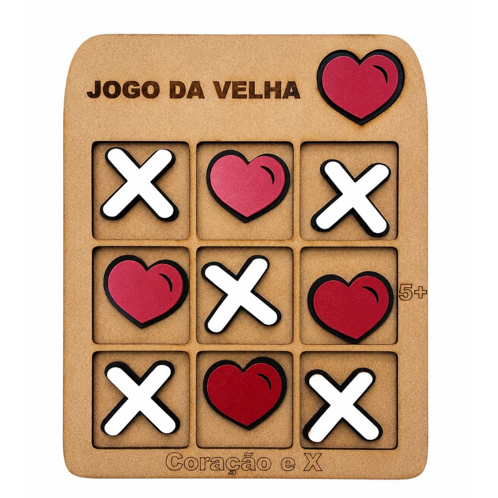 Jogo da Velha Coração: Momentos Inesquecíveis em Família