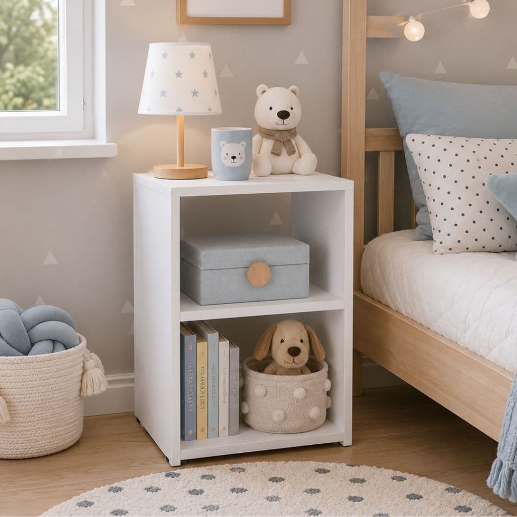 Organizador Infantil com Nichos Mini Estante p/ Livros Brinquedos Quarto Montessori Bebê MDP Premium