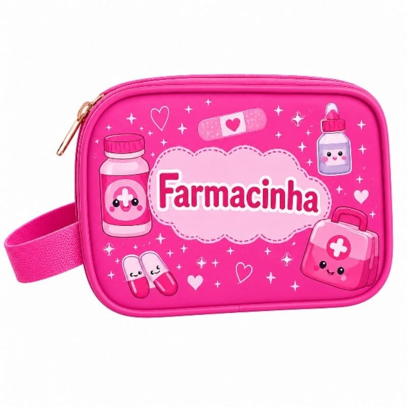 Necessaire Farmacinha pequena para bolsa Farmacinha para dia a dia, viagem ou passeio