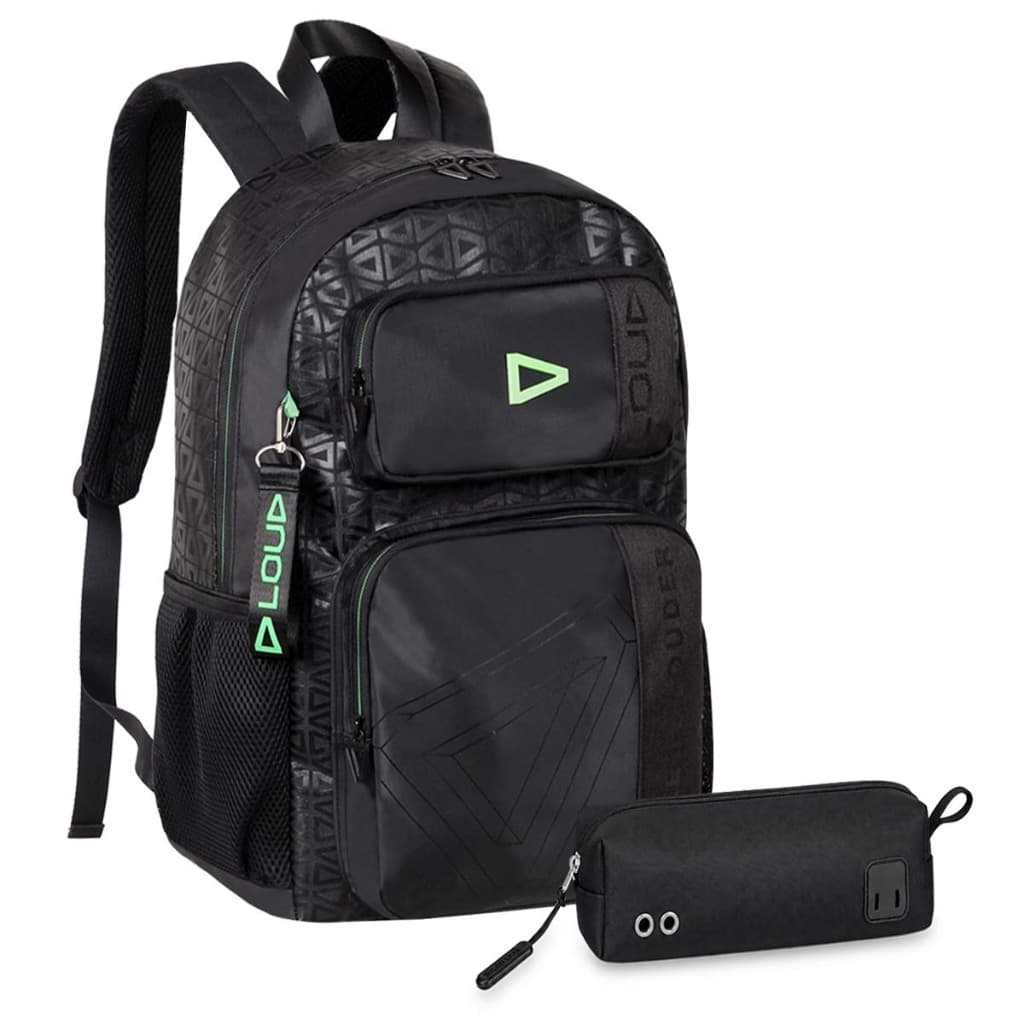 Kit Mochila Estojo Loud Gamer Oficial Original Licenciada Meninos Escolar