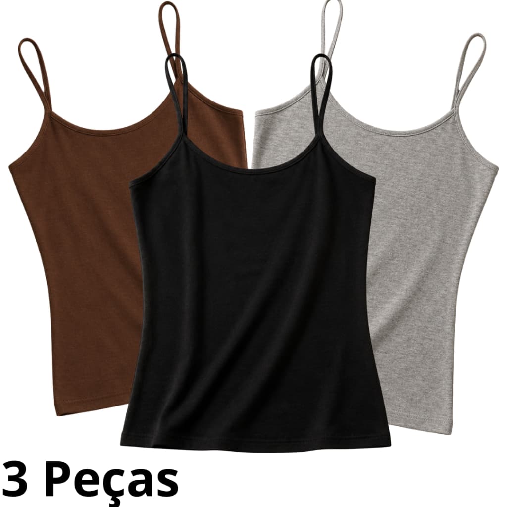 Blusa Regata Feminina Alcinha Fina Perfeita Para Looks Casuais e Modernos