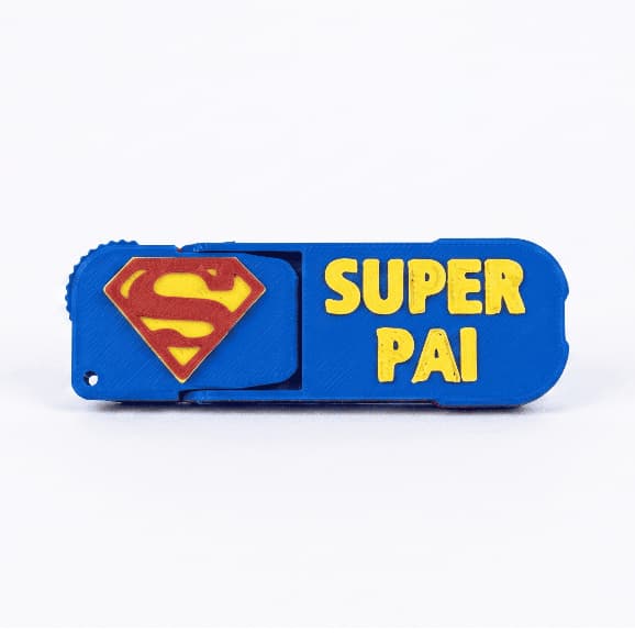 Suporte de Celular Super Man - Super Pai - Presente para o dia dos Pais