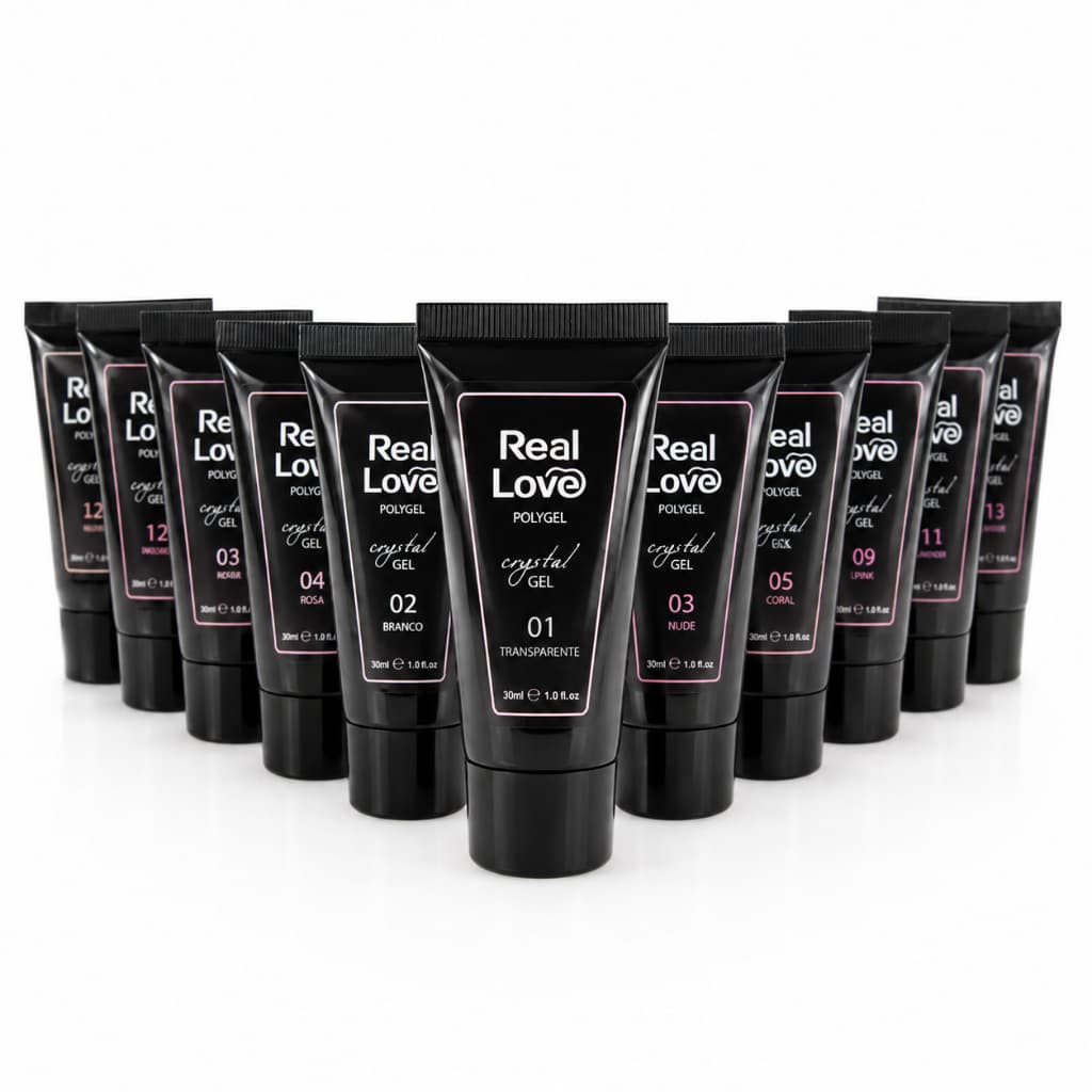 Polygel unha Gel Cristal  30 Ml Real Love alongamento