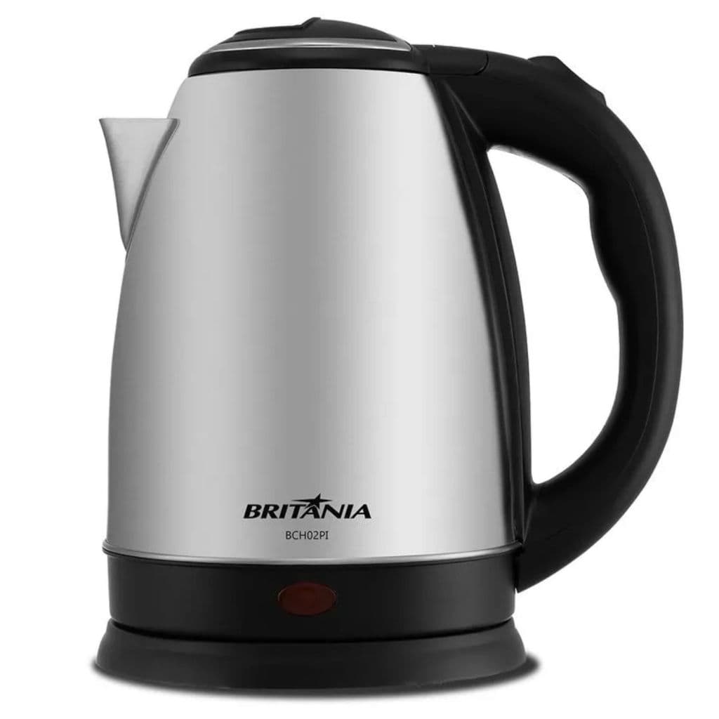 Chaleira Elétrica 1,8 Litros 1250W Inox sem Fio Desligamento Automático Britânia