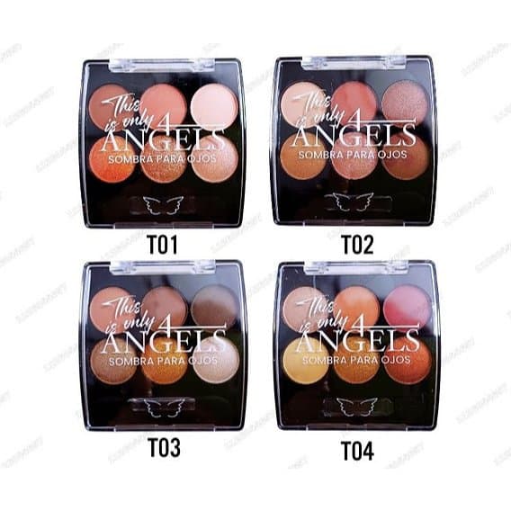 Sombra para Olhos 4 Angels Paleta de Sombras Pigmentada Maquiagem Olhos Cores Lindas