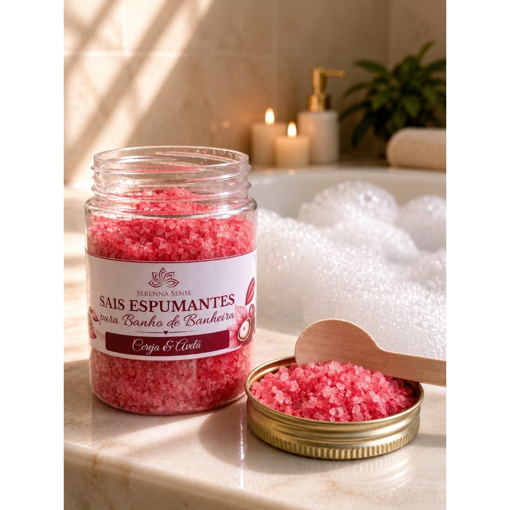 Sais Espumante Relaxante para Hidromassagem Banheira Ofurô Jacuzzi 200g