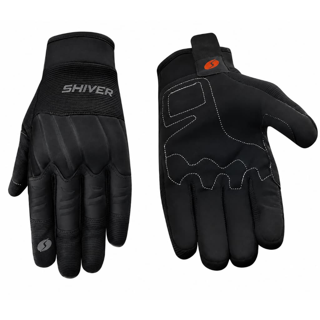 LUVA MOTOBOY SHIVER ORIGINAL ROCKET PRETA PROTEÇÃO TÉRMICA FRIO INVERNO AJUSTÁVEL COM TOUCH SCREEN