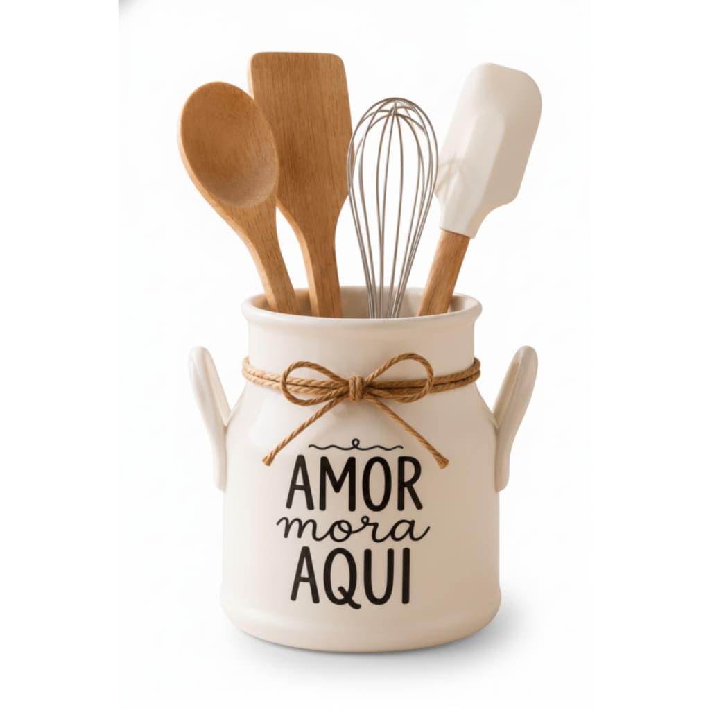 Porta talheres Cozinha Porta utensílios  Decorativo Organizador Bancada Moderna Resistente