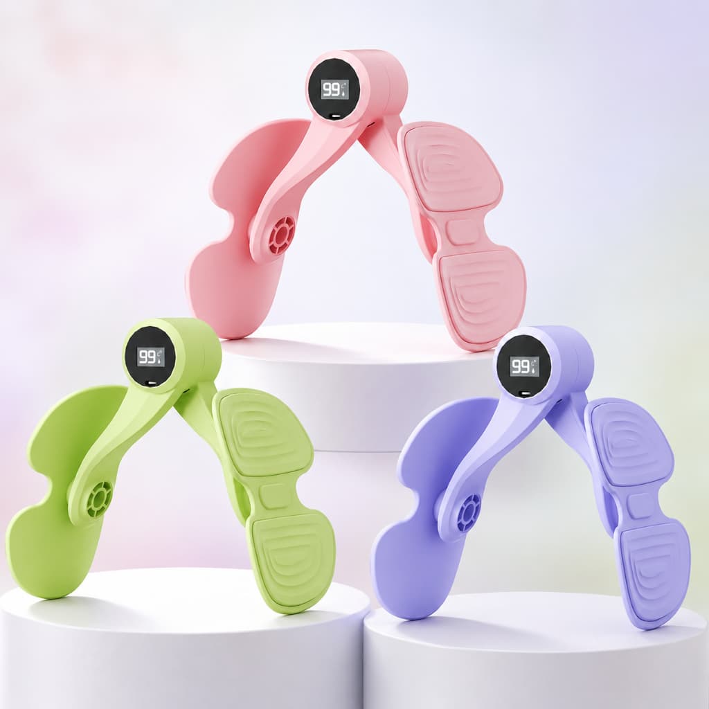 Exercitador de Coxas e Pelvis com Contador Digital Fitness Glúteos Treino em Casa