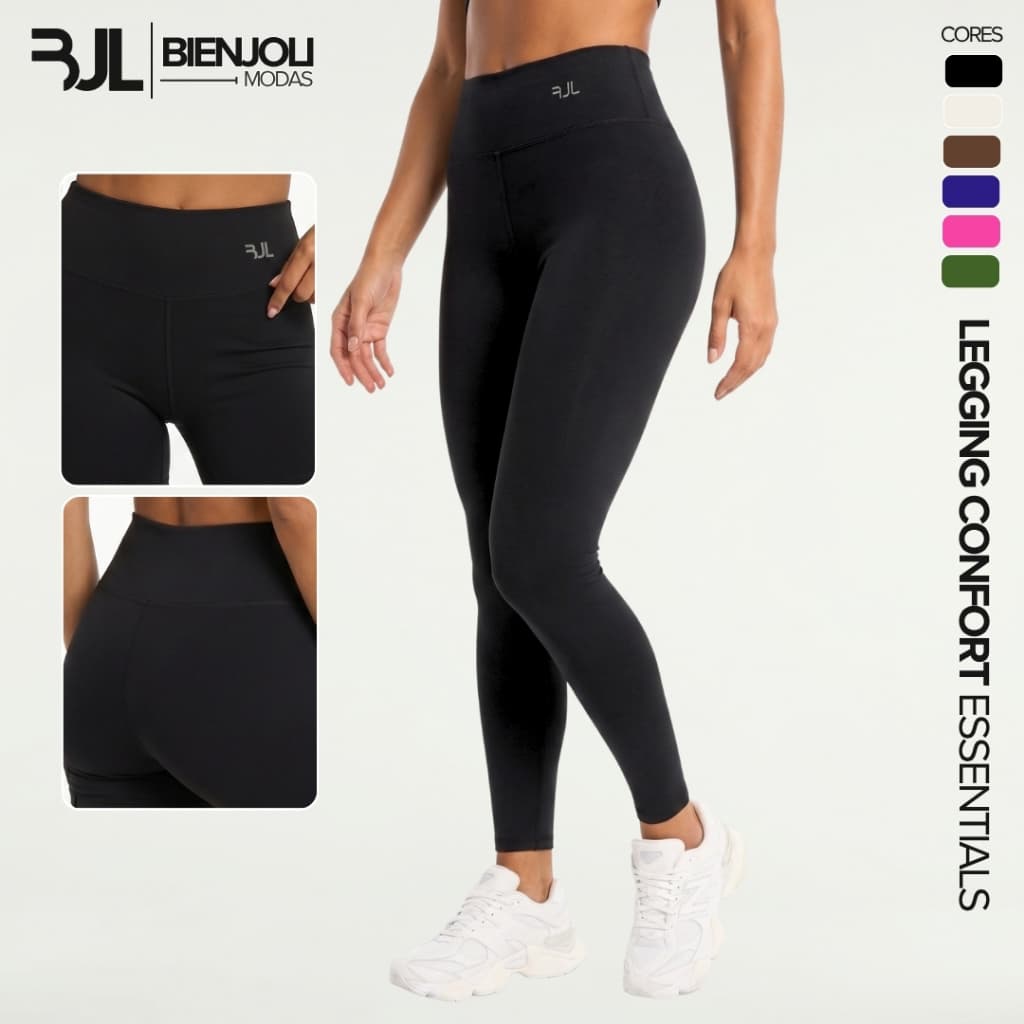 Calça Legging Feminina ZERO TRANSPARÊNCIA Academia Corrida Suplex Premium Treino Crossfit Musculação Conforto