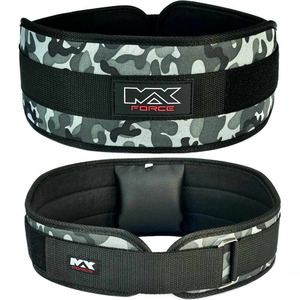 Cinturão Academia Musculação e Crossfit Cinto Camuflado Velcro Max Force