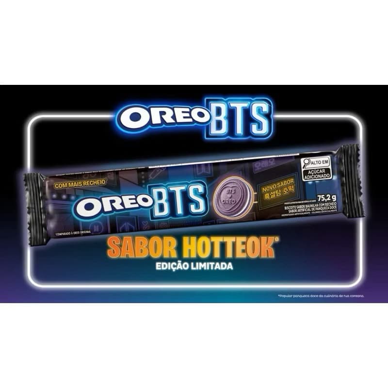 Biscoito Oreo BTS Recheado Edição Limitada Original 75,2g Para ARMY 💜 💜