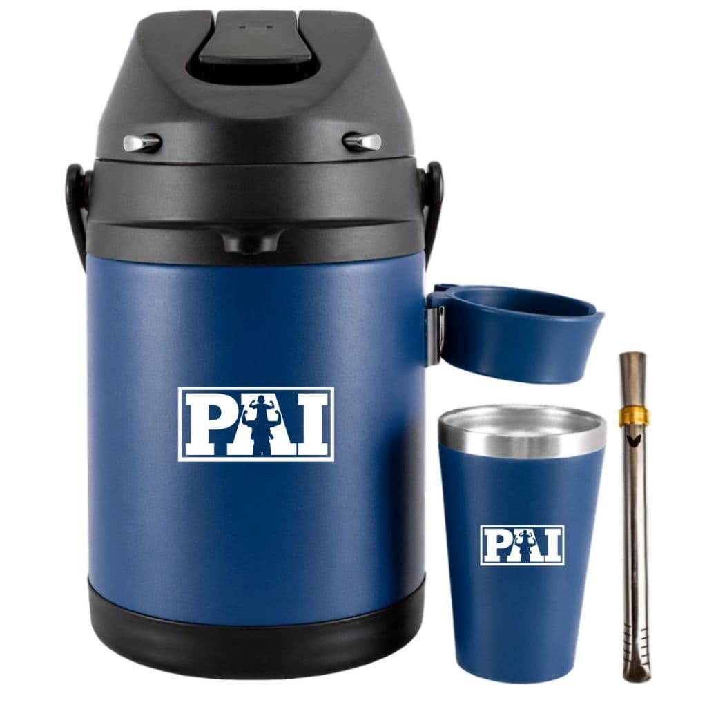 Kit Terere Chacal Colorido Completo 3x1 Garrafa 2,5l Copo 200ml Personalizado Dia dos Pais Melhor Pai