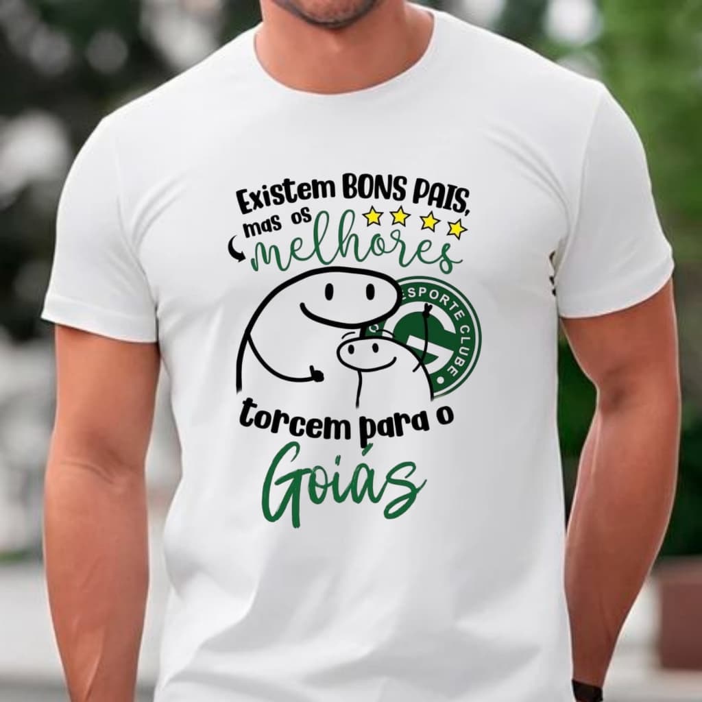 Camiseta Masculina Goiás Dia Dos Pais \ Camisa T-shirt Pai Goiano