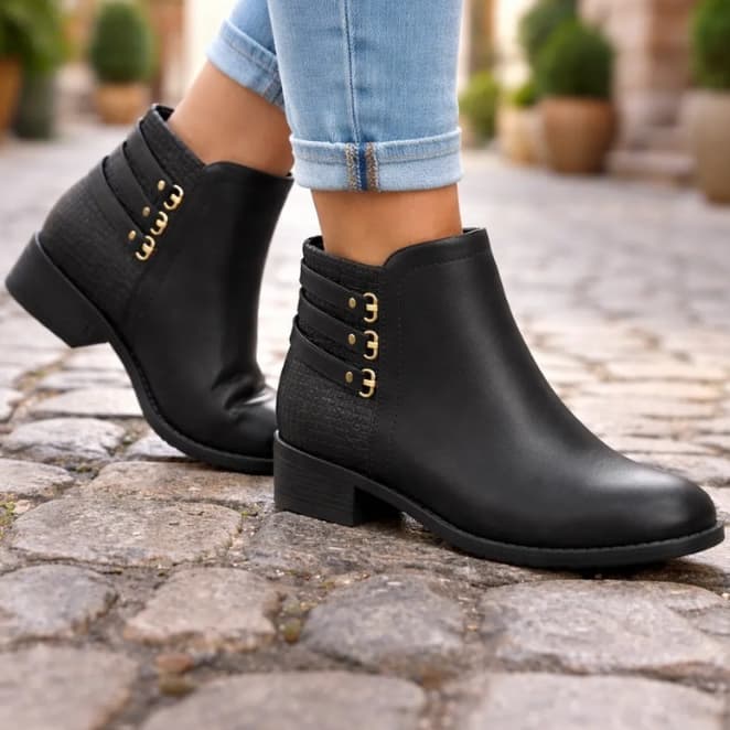 Bota Feminina Cano Curto Modare Original Tendência Ultraconforto Macia Elegante Versátil Dia A Dia