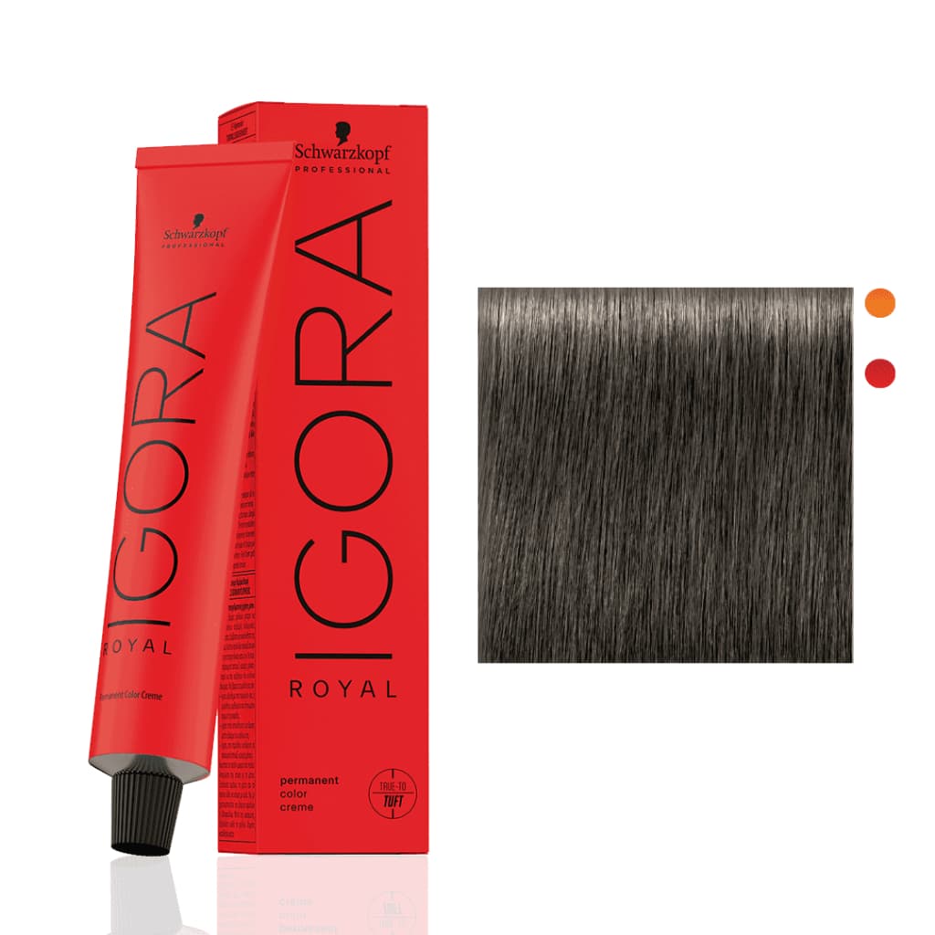 Igora Royal 7-1 Louro Médio Cinza Coloração Permanente Schwarzkopf Professional 60g