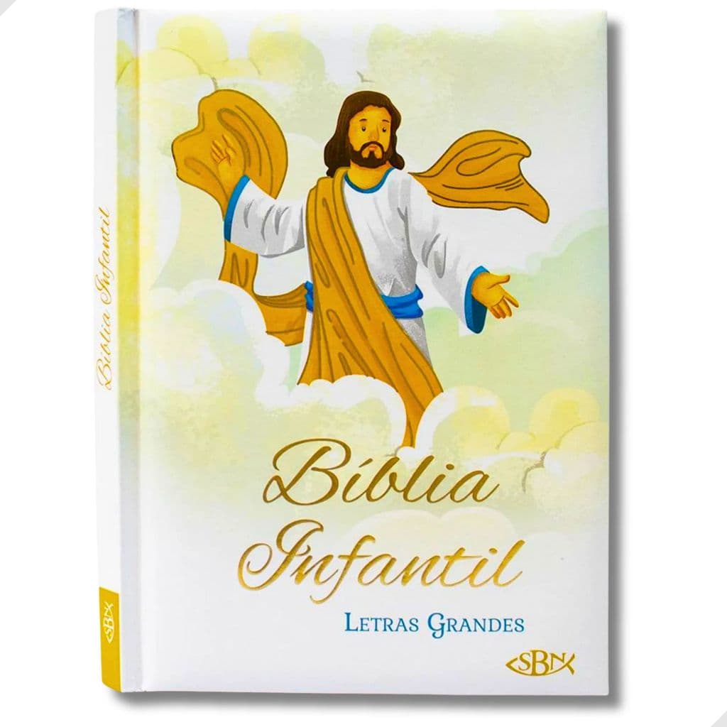 Bíblia Infantil da Criança Letras Grandes Menina Menino