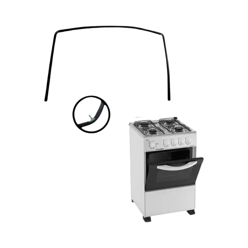 Vedação Para Forno Fogão Esmaltec Bali 4080 4 Bocas 39x22cm | Borracha Gaxeta Guarnição Térmica