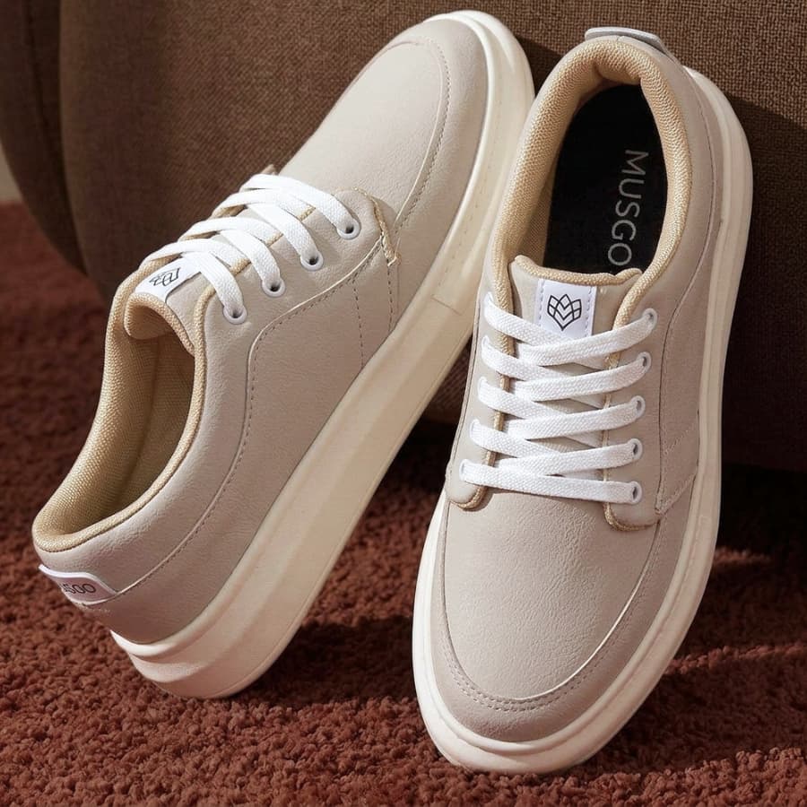 SAPATENIS COURO SINTETICO MASCULINO CASUAL DIA A DIA VERAO